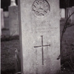 Joe Hewson's headstone