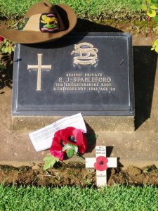 Cyril Stapleford's grave in Thailand